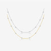 Wholesale Handmade S925 Sterling Silver Pearl Bead Cross Chain Neck Collarbone Necklace For Women With Electroplating