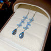 Wholesale Handmade Silver Needle Mesh Earrings With Forest Flower Design