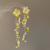 Wholesale Handmade Silver Needle Mesh Earrings With Forest Flower Design