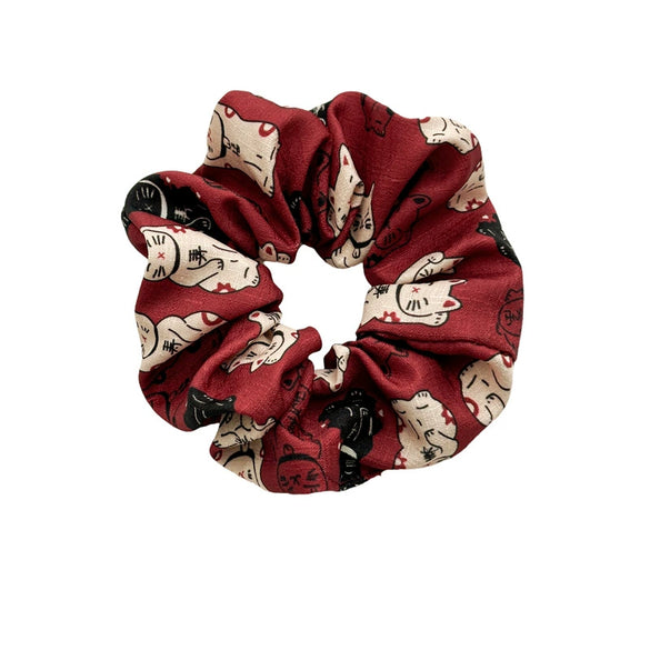 Wholesale Handmade Simple Fabric Lucky Cat Large Intestine Style Female Hair Band