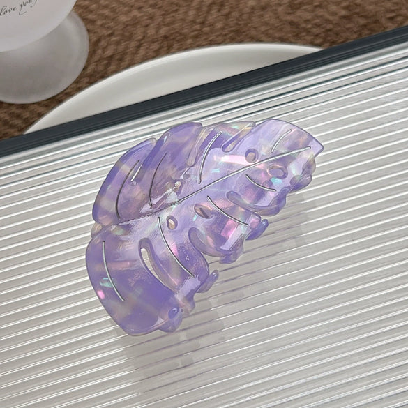 Wholesale Handmade Small Fresh Leaf Acetic Acid Hair Clip For Women