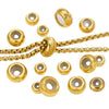 Wholesale Handmade Stainless Steel And Silicone Loose Round Beads Jewelry With Glossy Geometric Design And Electroplating