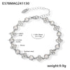 Wholesale Handmade Stainless Steel And Zircon Geometric Starry Sky Bracelet Set For Women Pvd Plated 18K Gold Color Retention
