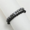 Wholesale Handmade Stainless Steel Bracelet With Black Onyx Tiger Eye Stone Black Gallstone Cross For Men