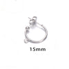 Wholesale Handmade Stainless Steel Cshaped Earrings With Electroplating Treatment