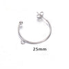 Wholesale Handmade Stainless Steel Cshaped Earrings With Electroplating Treatment