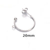 Wholesale Handmade Stainless Steel Cshaped Earrings With Electroplating Treatment