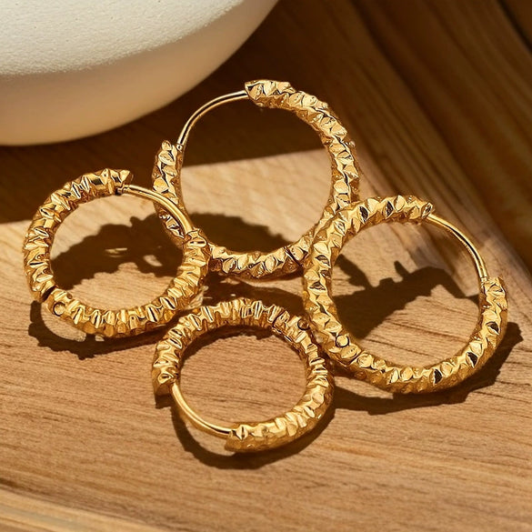 Wholesale Handmade Stainless Steel Geometric Electroplated Earrings With Original Design