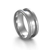 Wholesale Handmade Stainless Steel Geometric Ring Material Accessories With Embossed Edge And Electroplating