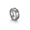 Wholesale Handmade Stainless Steel Geometric Ring Material Accessories With Embossed Edge And Electroplating
