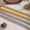 Wholesale Handmade Stainless Steel Geometric Staircase Necklace And Bracelet Set For Women
