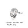Wholesale Handmade Stainless Steel Hanging Ring Jewelry Tool With Geometric Style And Electroplating Process