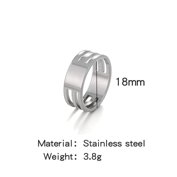 Wholesale Handmade Stainless Steel Hanging Ring Jewelry Tool With Geometric Style And Electroplating Process