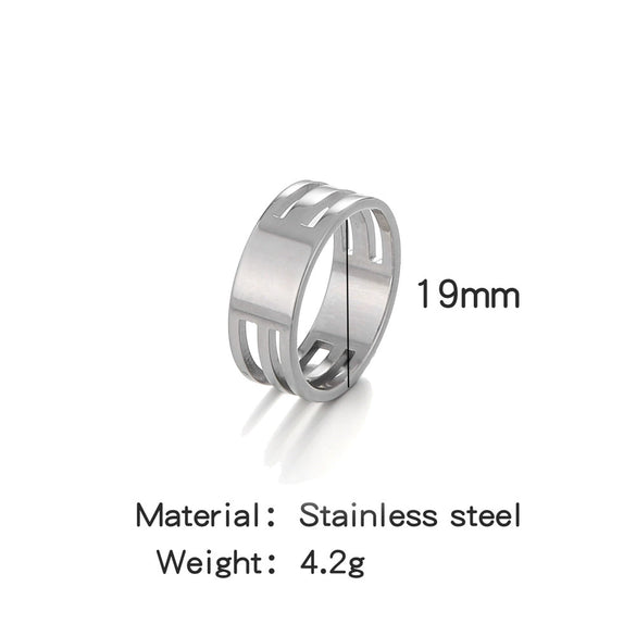 Wholesale Handmade Stainless Steel Hanging Ring Jewelry Tool With Geometric Style And Electroplating Process