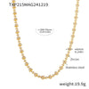 Wholesale Handmade Stainless Steel Zircon Inlaid Light Luxury Clavicle Necklace And Bracelet Electroplated
