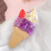Wholesale Handmade Sweet Fruit Food Style Acetic Acid Hair Gripper Ice Cream Cone Watermelon Shark Clip For Female And Unisex