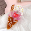 Wholesale Handmade Sweet Fruit Food Style Acetic Acid Hair Gripper Ice Cream Cone Watermelon Shark Clip For Female And Unisex