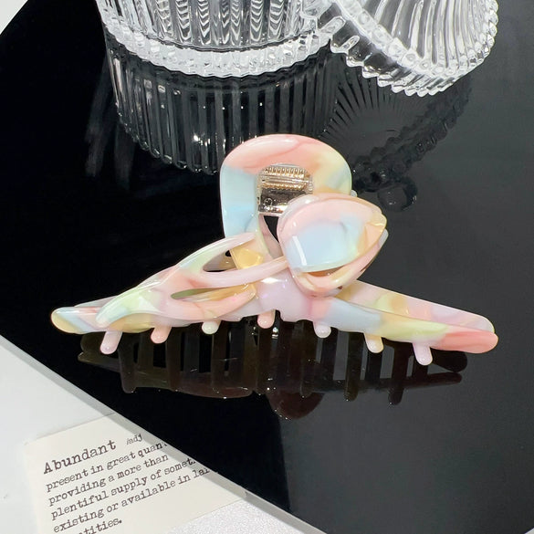 Wholesale Handmade Sweet Style Acetic Acid Women's Flower Shark Hair Clip