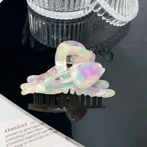 Wholesale Handmade Sweet Style Acetic Acid Women's Flower Shark Hair Clip