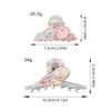 Wholesale Handmade Sweet Style Acetic Acid Women's Flower Shark Hair Clip