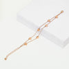 Wholesale Handmade Titanium Steel Heart Shaped 18K Gold Vacuum Electroplated Female Bracelet
