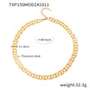 Wholesale Handmade Titanium Steel Necklace Bracelet Suit With 18K Real Gold Plated Regular Chain For Women
