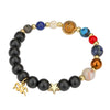 Wholesale Handmade Unisex Beaded Bracelet With Stainless Steel Stone Alloy And Geometric Pendant