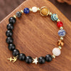 Wholesale Handmade Unisex Beaded Bracelet With Stainless Steel Stone Alloy And Geometric Pendant