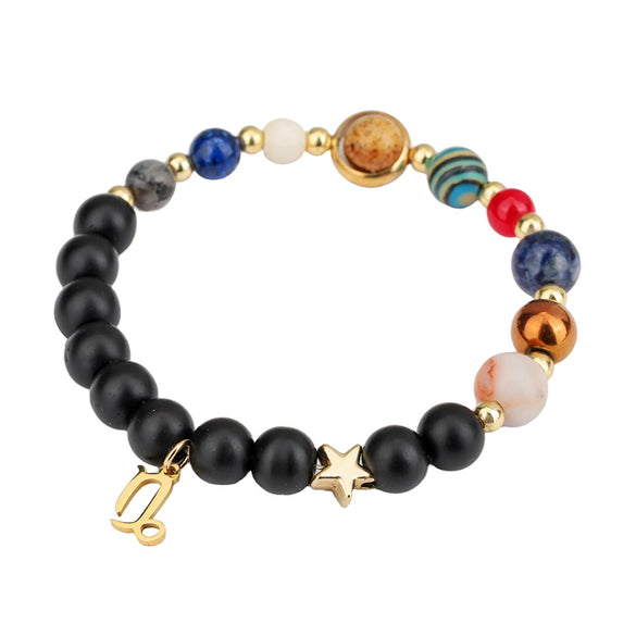 Wholesale Handmade Unisex Beaded Bracelet With Stainless Steel Stone Alloy And Geometric Pendant