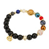 Wholesale Handmade Unisex Beaded Bracelet With Stainless Steel Stone Alloy And Geometric Pendant