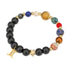 Wholesale Handmade Unisex Beaded Bracelet With Stainless Steel Stone Alloy And Geometric Pendant