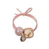 Wholesale Handmade Vintage Hair Accessories For Female Rubber Band Amber Hair Rope Crystal Hair Band And Large Intestine Hair Ring