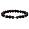 Wholesale Handmade Volcanic Stone And Alloy Dumbbell Style Unisex Energy Bracelet