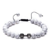 Wholesale Handmade Volcanic Stone And Alloy Dumbbell Style Unisex Energy Bracelet
