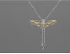Wholesale Handmade Women Jewelry Set With S925 Sterling Silver Kite Shaped Ring Earrings And Necklace 18K Gold Plated