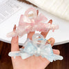 Wholesale Handmade Women's Acetic Acid Heavy Industry Bow Grip Hair Clip Mori Geometric Style