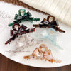 Wholesale Handmade Women's Acetic Acid Heavy Industry Bow Grip Hair Clip Mori Geometric Style