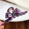 Wholesale Handmade Women's Acetic Acid Heavy Industry Bow Grip Hair Clip Mori Geometric Style
