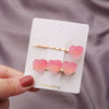 Wholesale Handmade Women's Cute Heartshaped Star Hairpin Soft Clay Duck Clip
