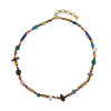 Wholesale Handmade Women's Geometric Style Necklace With Limestone Rice Beads Shoushan Stone And Natural Freshwater Pearl