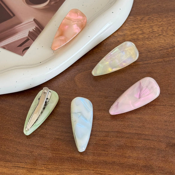 Wholesale Handmade Women's Versatile Geometric Acetic Acid Duck Bill Hair Clip