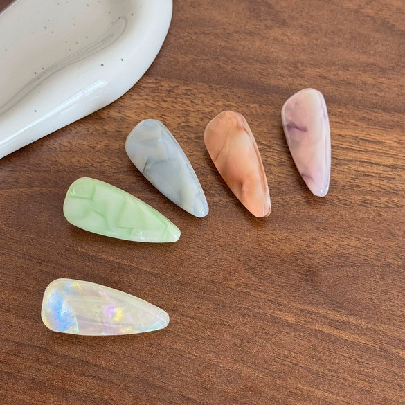 Wholesale Handmade Women's Versatile Geometric Acetic Acid Duck Bill Hair Clip