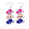 Wholesale Handmade Wooden Earrings With Cartoon Characters Geometric Animal Zodiac Patterns