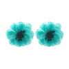 Wholesale Handmade Zinc Alloy Flower Earrings Light Luxury Style Hand Knitted