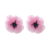 Wholesale Handmade Zinc Alloy Flower Earrings Light Luxury Style Hand Knitted