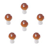 Wholesale Handpainted Glass Glaze Mushroom Beads Jewelry Earrings Necklace Bracelet Materials