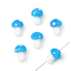 Wholesale Handpainted Glass Glaze Mushroom Beads Jewelry Earrings Necklace Bracelet Materials