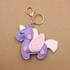 Wholesale Handstitched Artificial Leather Bag Pendant Keychain Clothing Pendant With Doublesided Multilayer Patch And Little Bear Pig Small Animal Pattern And Electroplating Design