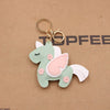 Wholesale Handstitched Artificial Leather Bag Pendant Keychain Clothing Pendant With Doublesided Multilayer Patch And Little Bear Pig Small Animal Pattern And Electroplating Design