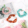 Wholesale Handworn Natural Crystal Agate Amethyst Double Bracelet Handmade Geometric Style